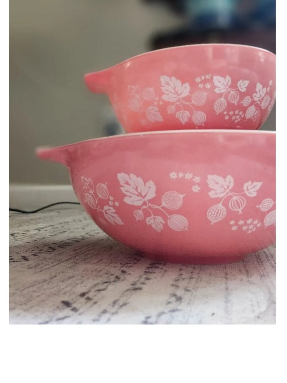 Pyrex pink Gooseberry 444